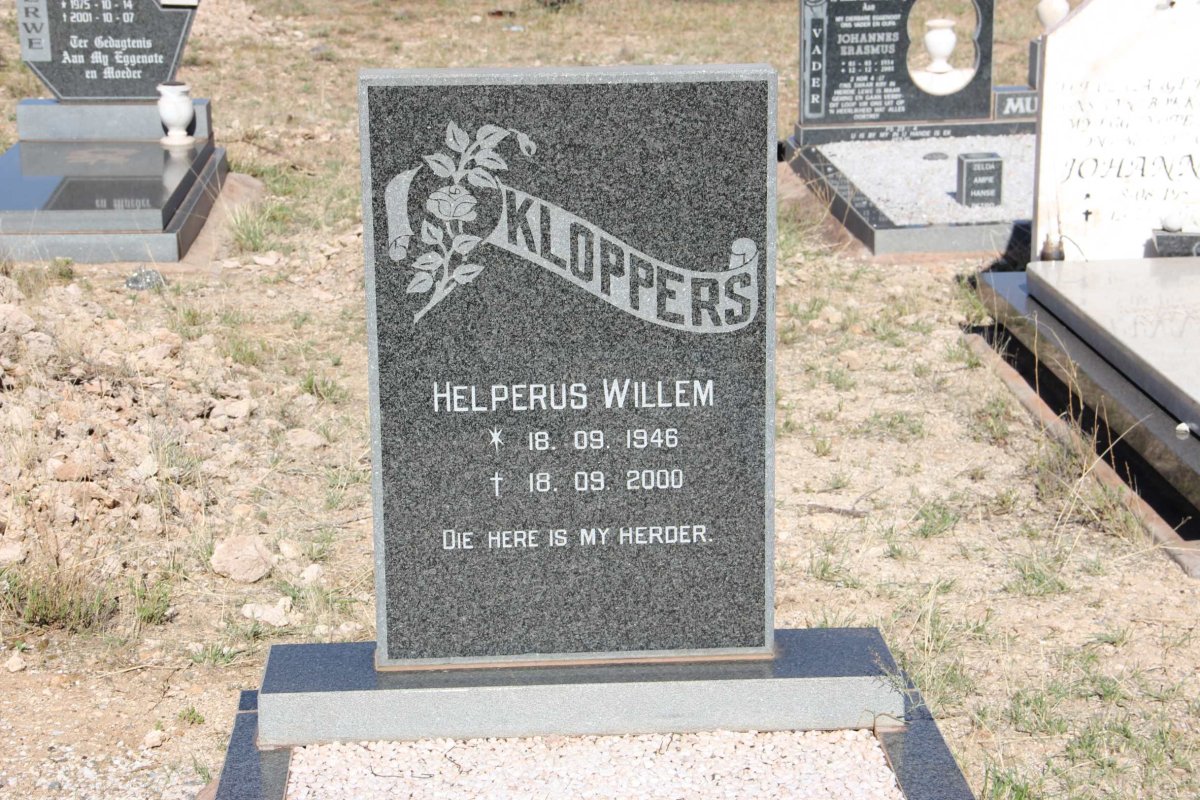 KLOPPERS Helperus Willem 1946-2000
