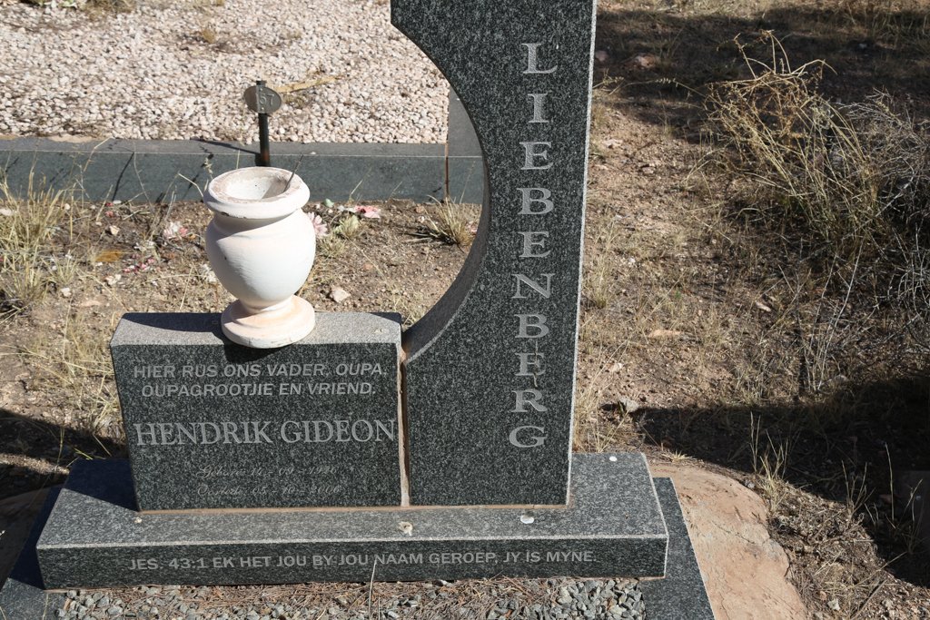 LIEBENBERG Hendrik Gideon 1926-2006