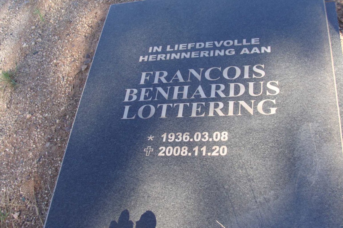 LOTTERING Francois Benhardus 1936-2008
