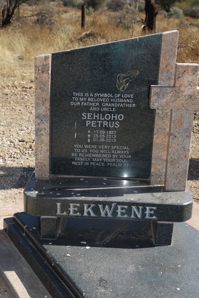 LEKWENE Sehloho Petrus 1957-2013