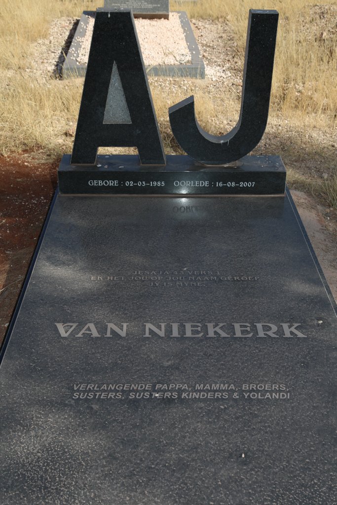 NIEKERK A.J., van 1985-2007