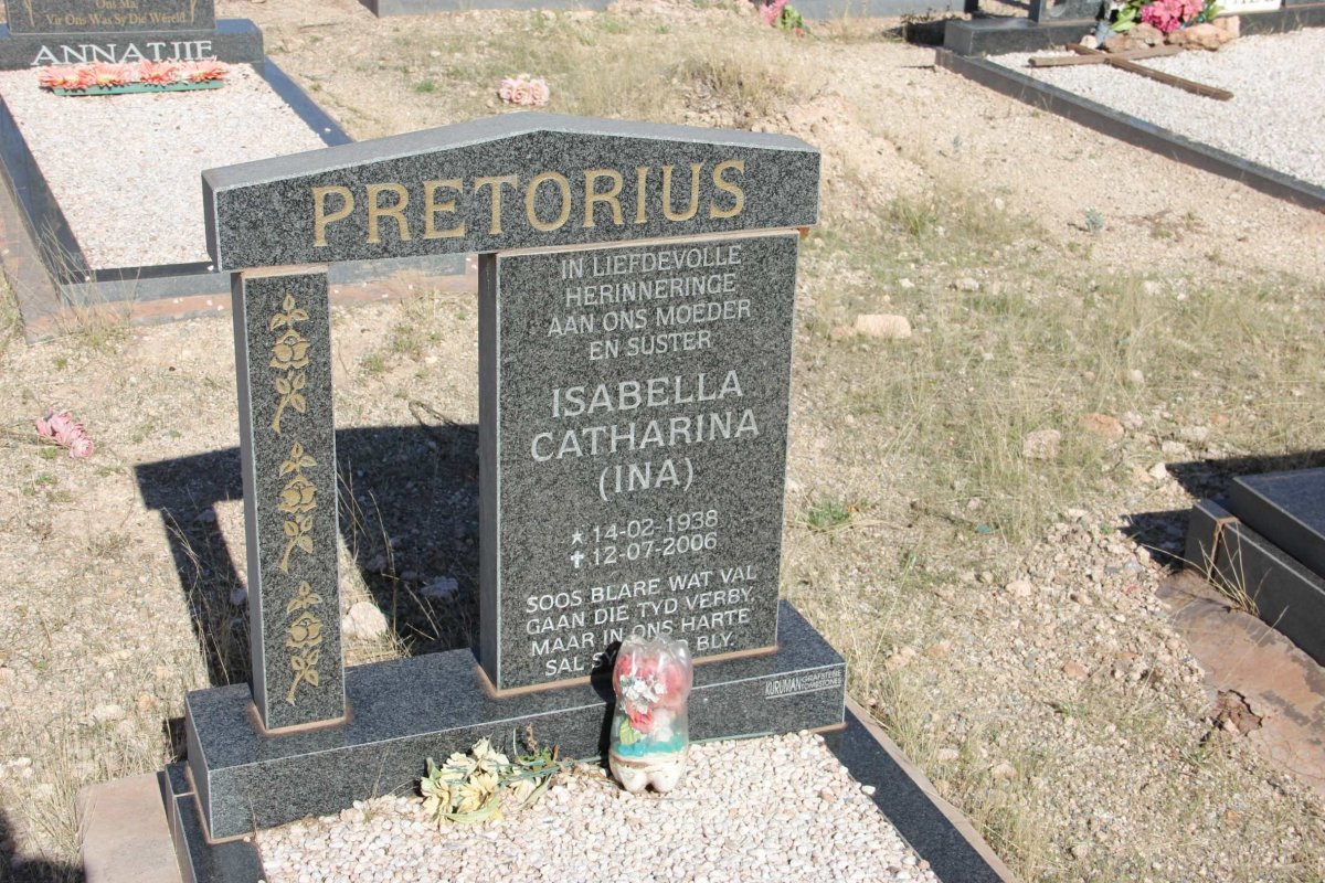 PRETORIUS Isabella Catharina 1938-2006