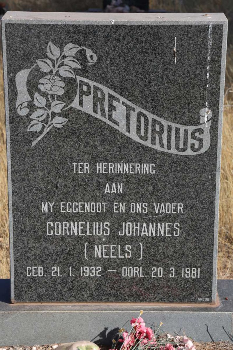 PRETORIUS Cornelius Johannes 1932-1981
