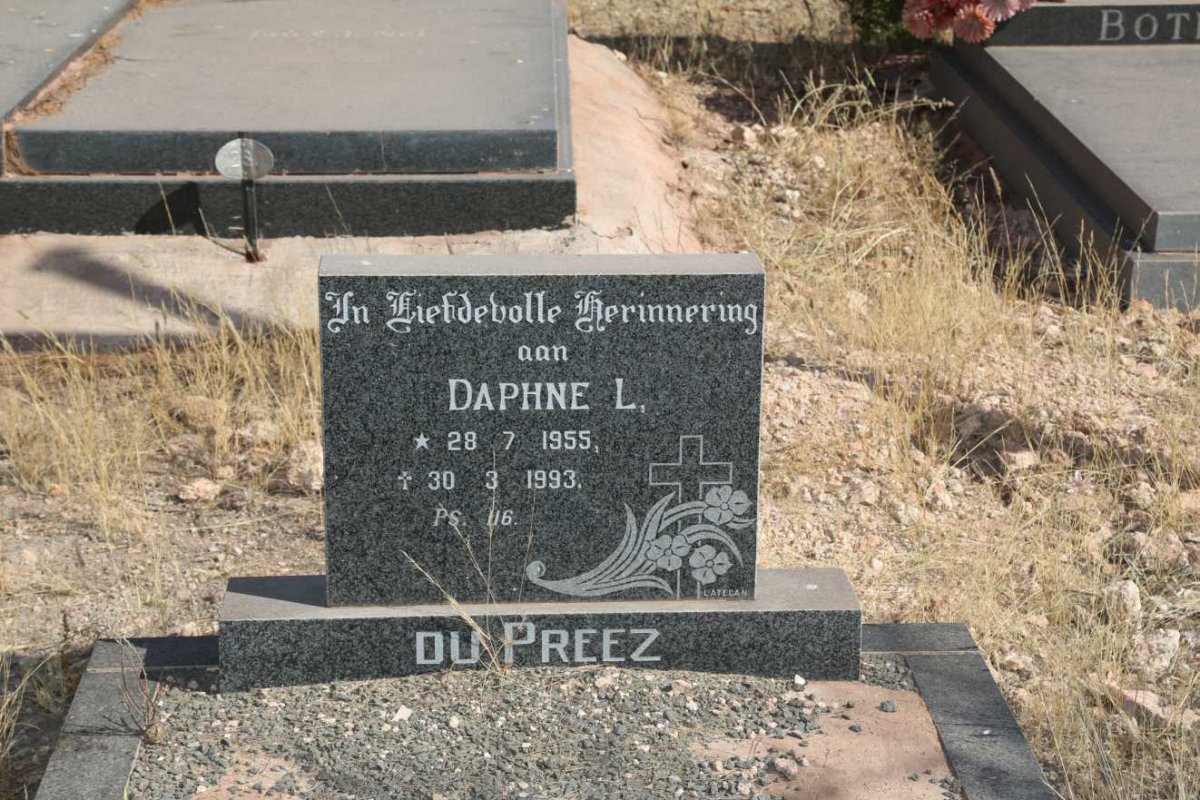 PREEZ Daphne L., du 1955-1993