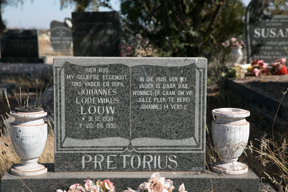 PRETORIUS Johannes Lodewikus Louw 1930-1992