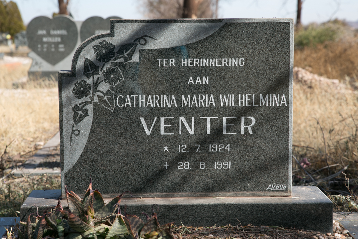 VENTER Catharina Maria Wilhelmina 1924-1991