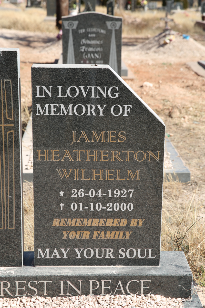 WILHELM James Heatherton 1927-2000