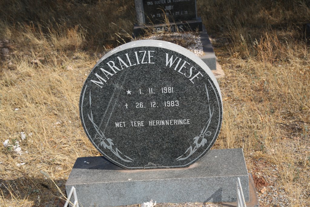 WIESE Maralize 1981-1983