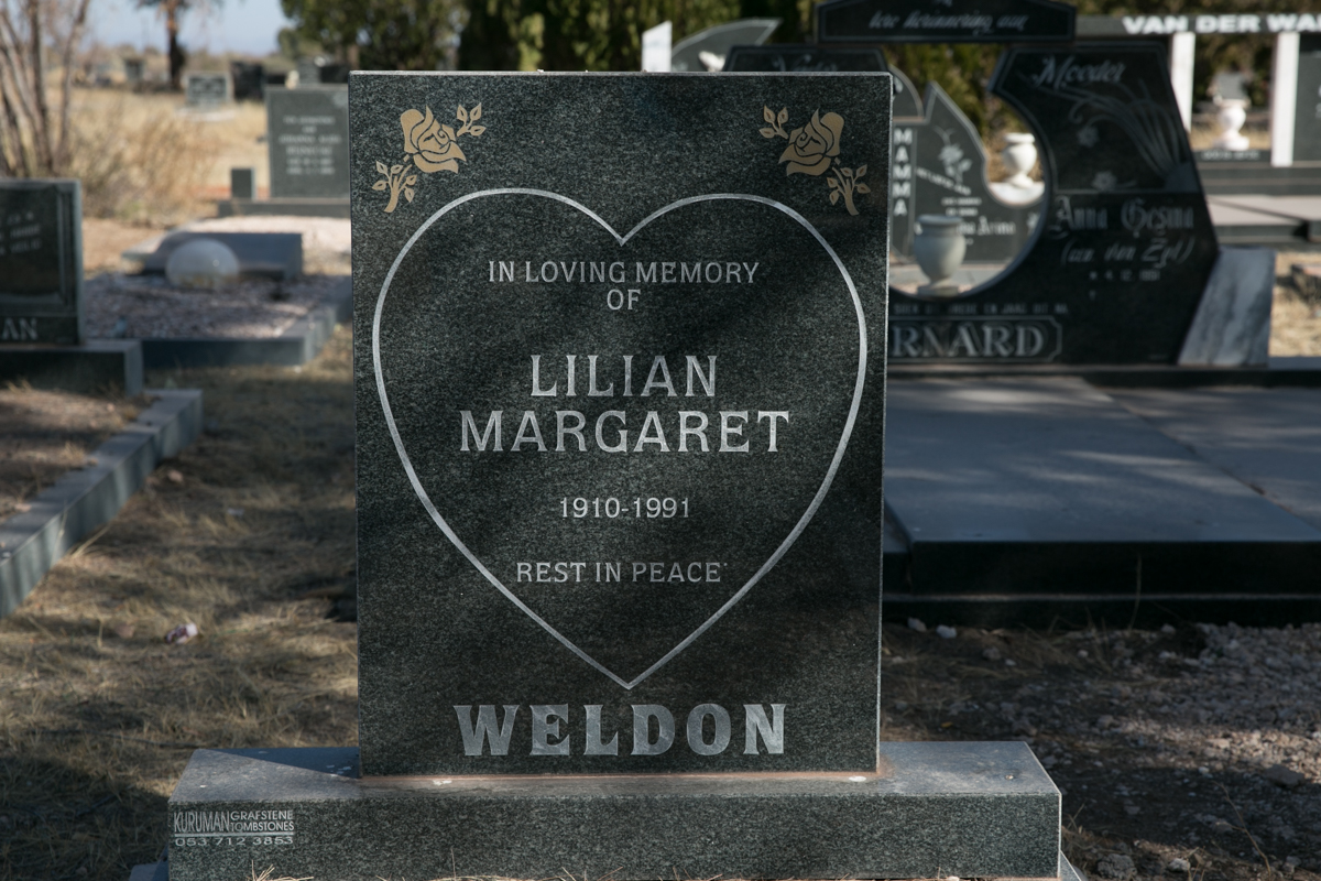 WELDON Lilian Margaret 1910-1991