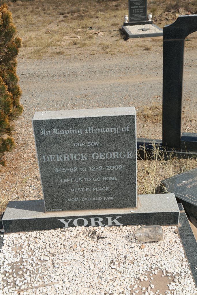 YORK Derrick George 1962-2002