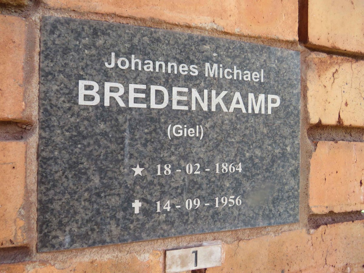 BREDENKAMP Johannes Michael 1864-1956