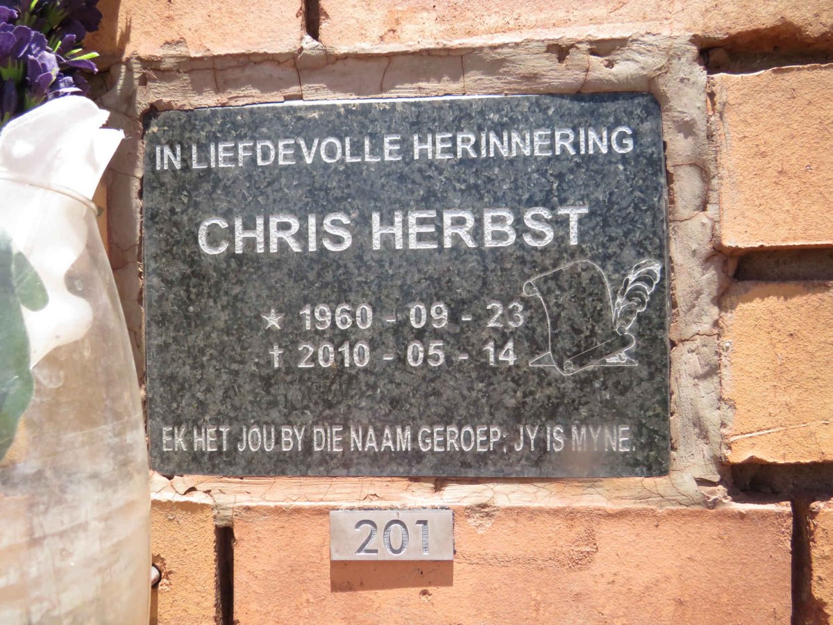 HERBST Chris 1960-2010