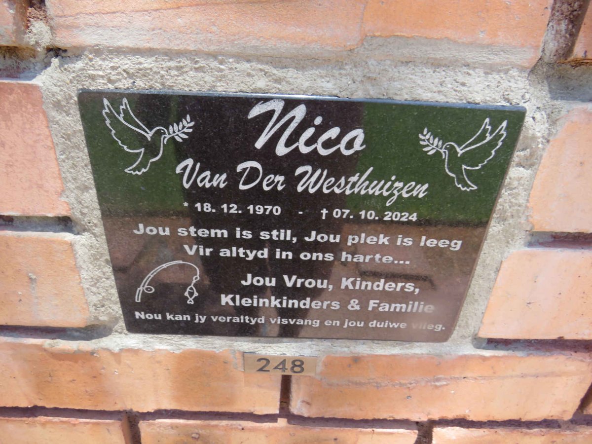 WESTHUIZEN Nico, van der 1970-2024