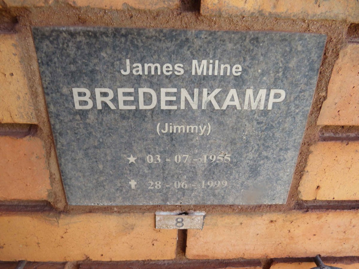 BREDENKAMP James Milne 1955-1999