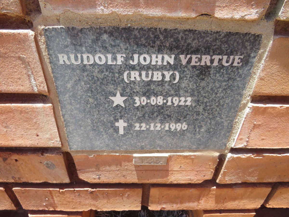 VERTUE Rudolf John 1922-1996