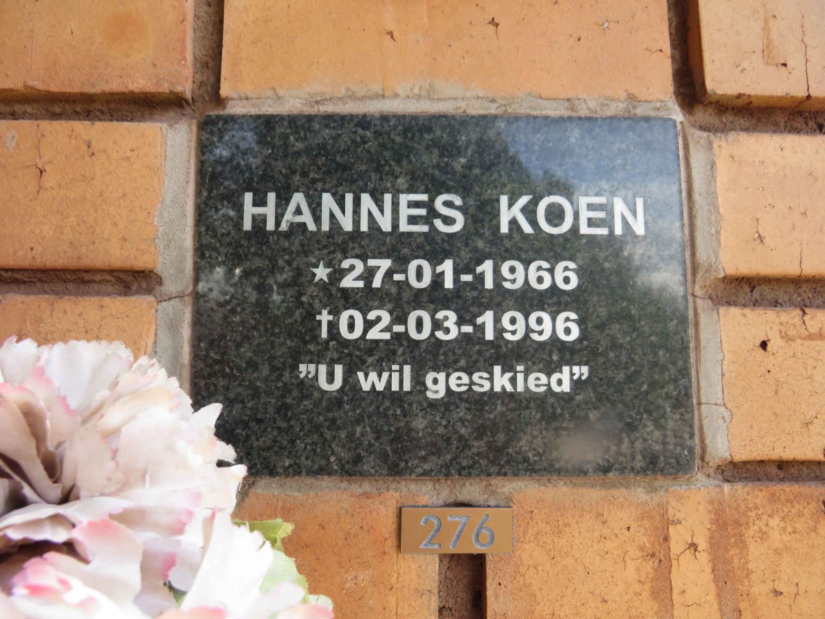 KOEN Hannes 1966-1996