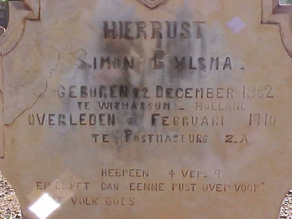 BYLSMA Simon 1862-1910