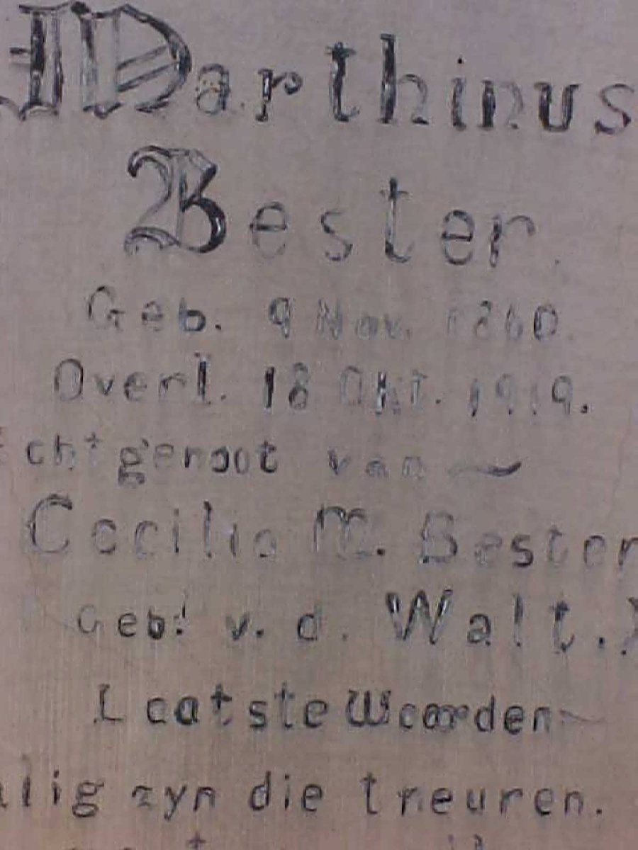BESTER Marthinus Jacobus 1860-1919