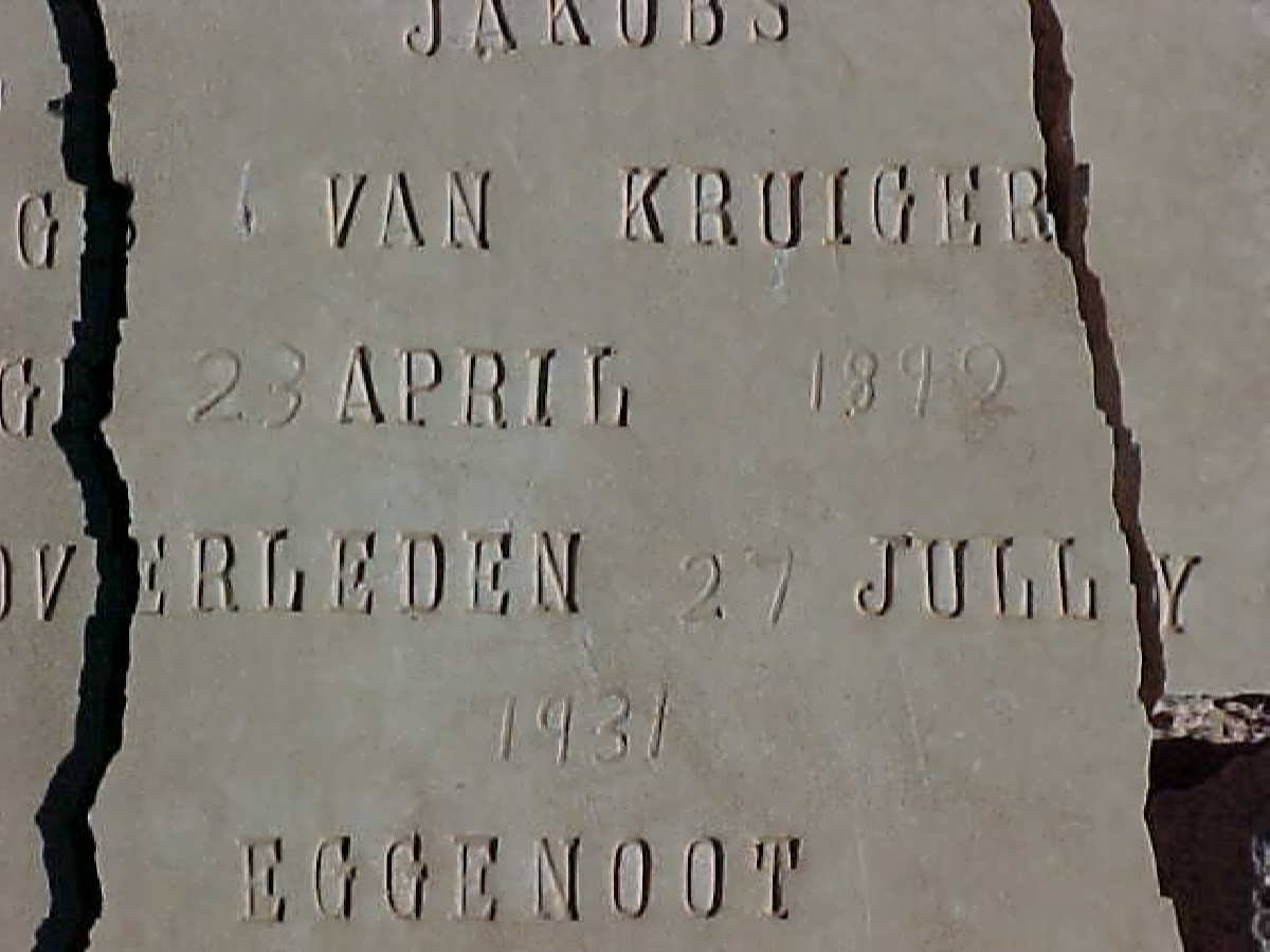 JACOBS Catharina Levina neé KRUIGER 1892-1931