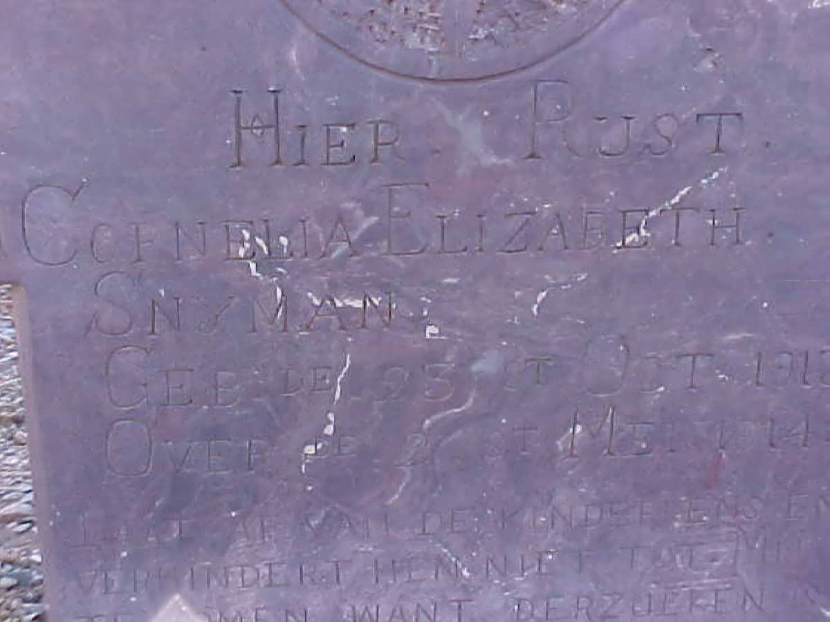 SNYMAN Cornelia Elizabeth 1913-1914