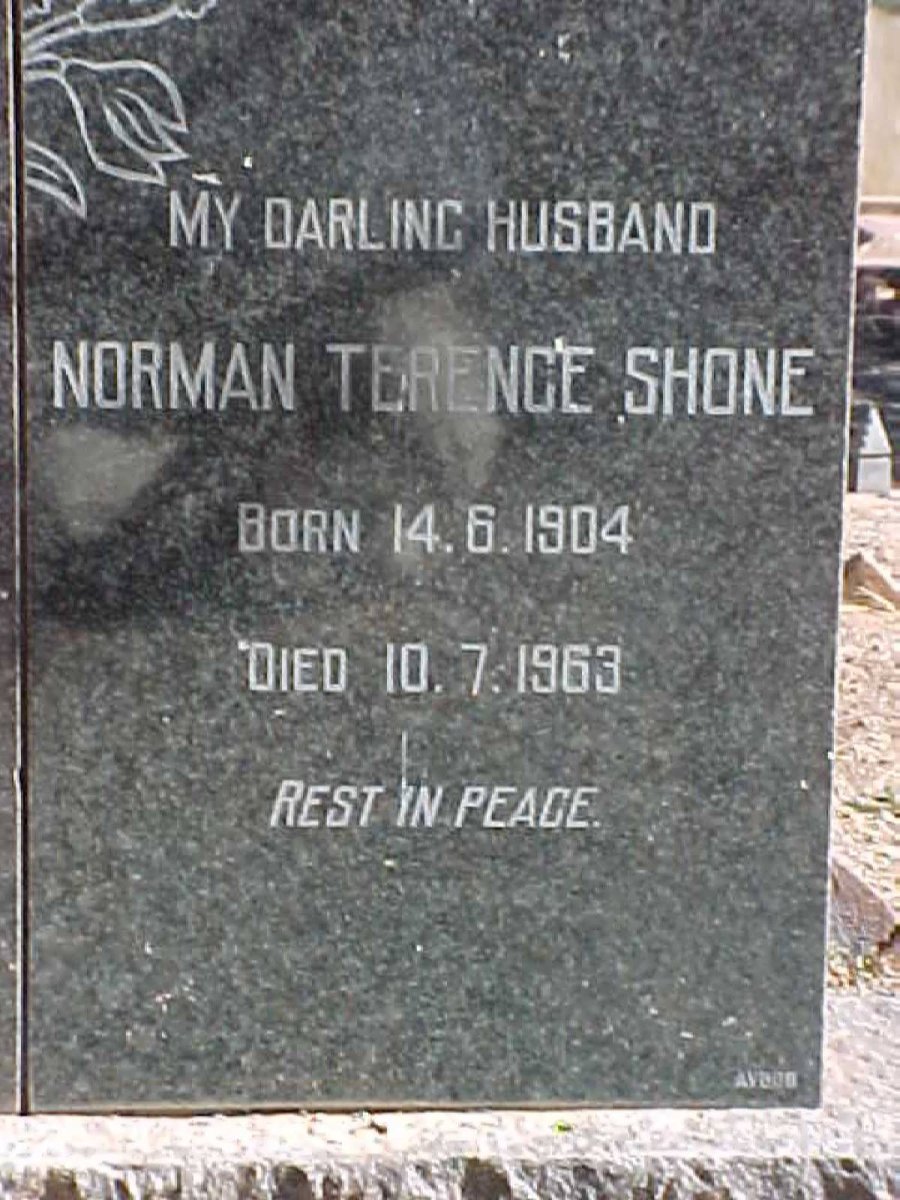 SHONE Norman Terence 1904-1963