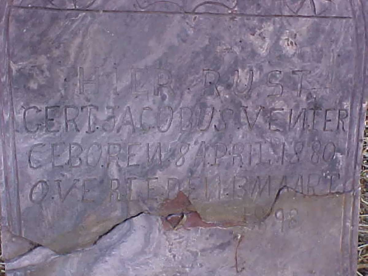 VENTER Gert Jacobus 1880-1898