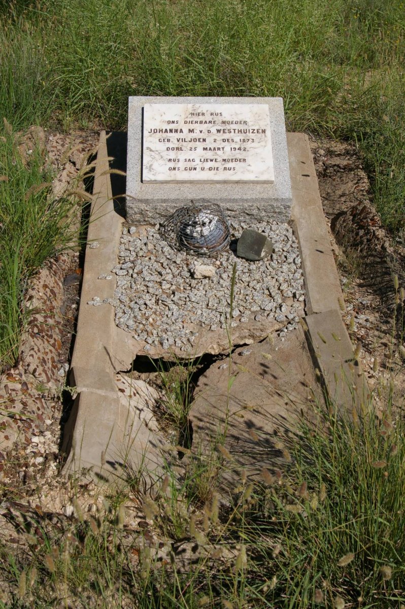 WESTHUIZEN Johanna M., v.d. nee VILJOEN 1873-1942