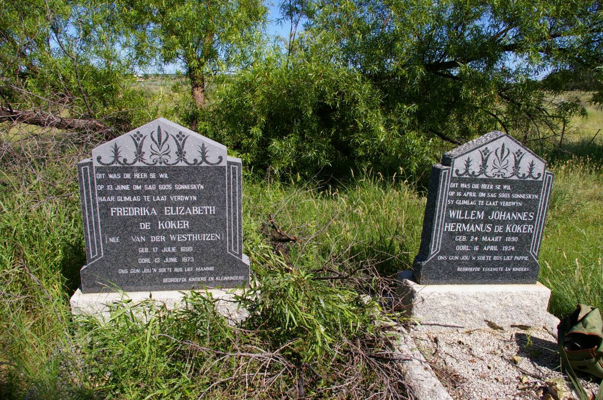 KOKER Willem Johannes Hermanus, de 1890-1954 &amp; Fredrika Elizabeth VAN DER WESTHUISEN 1899-1973