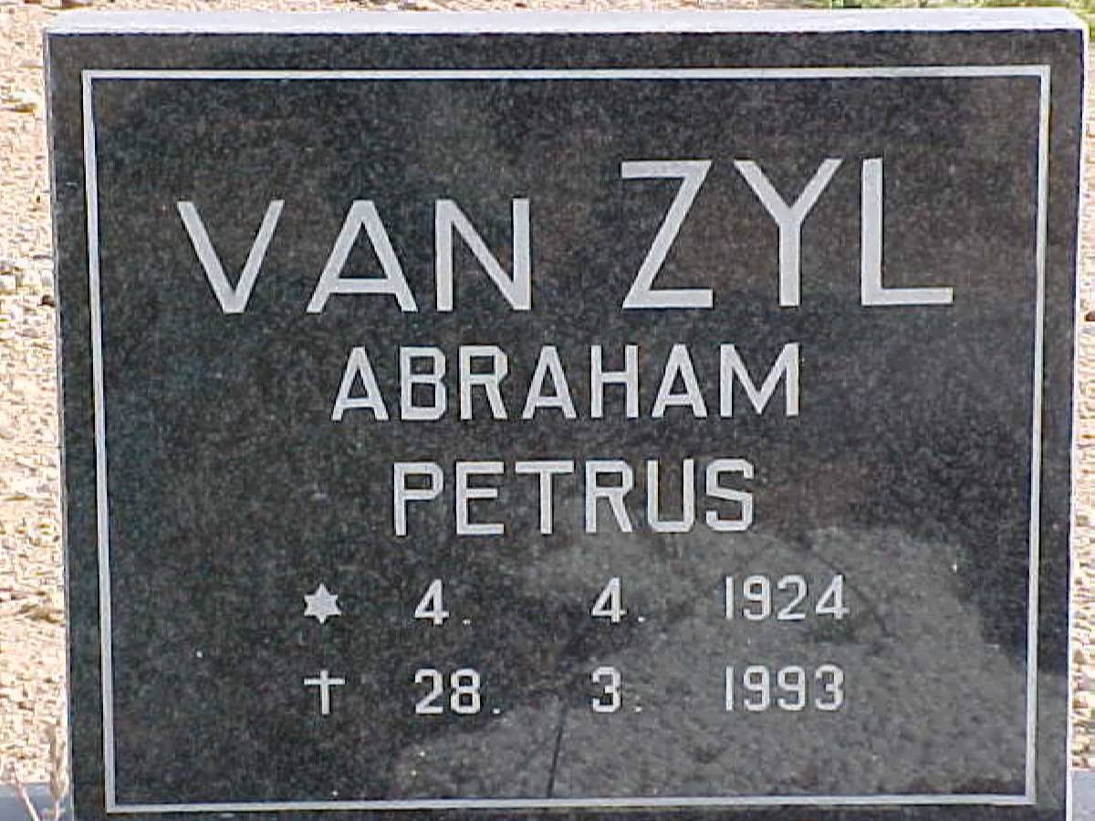 ZYL Abraham Petrus, van 1924-1993