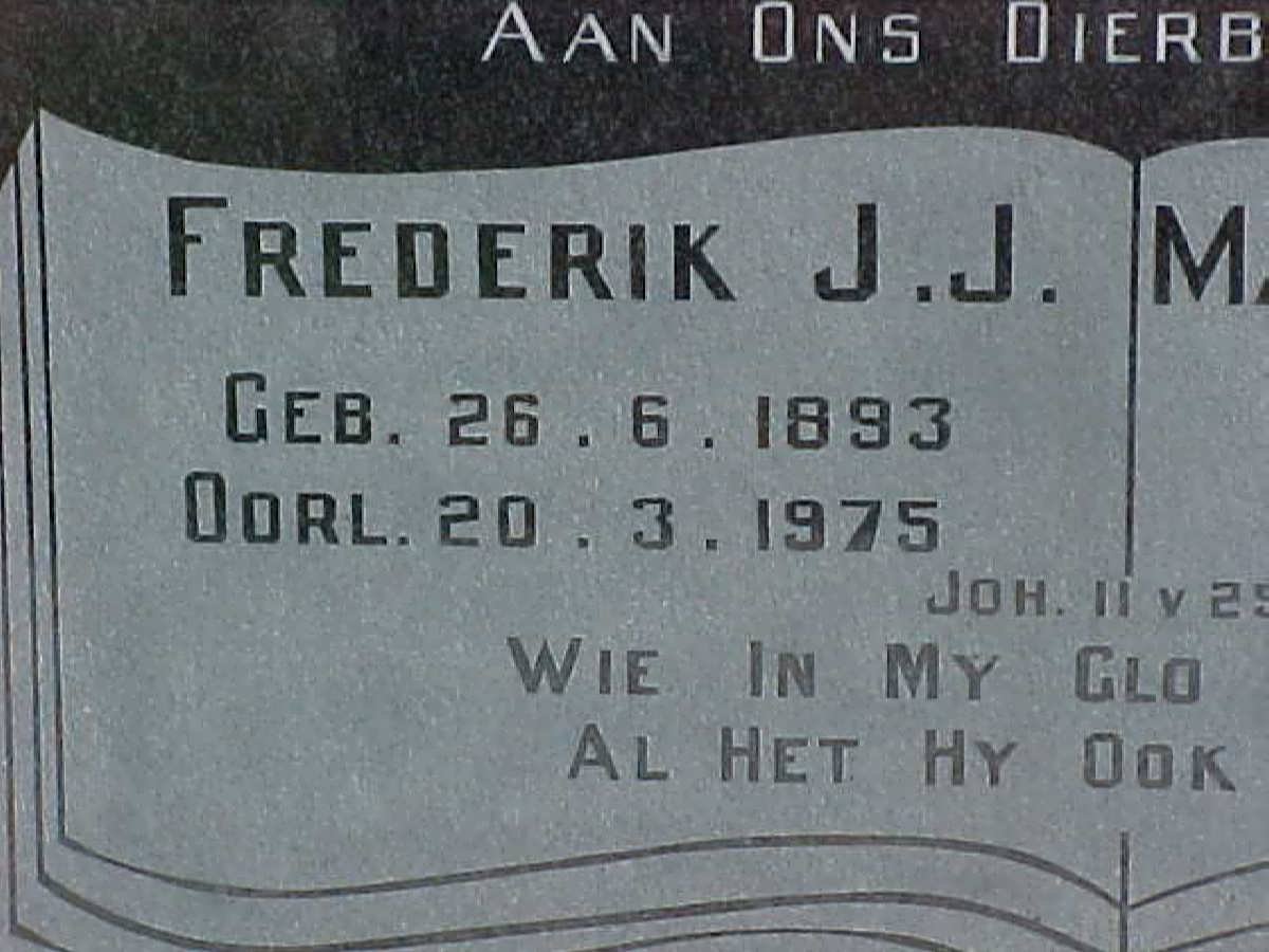 TRUTER Frederik J.J. 1893-1975