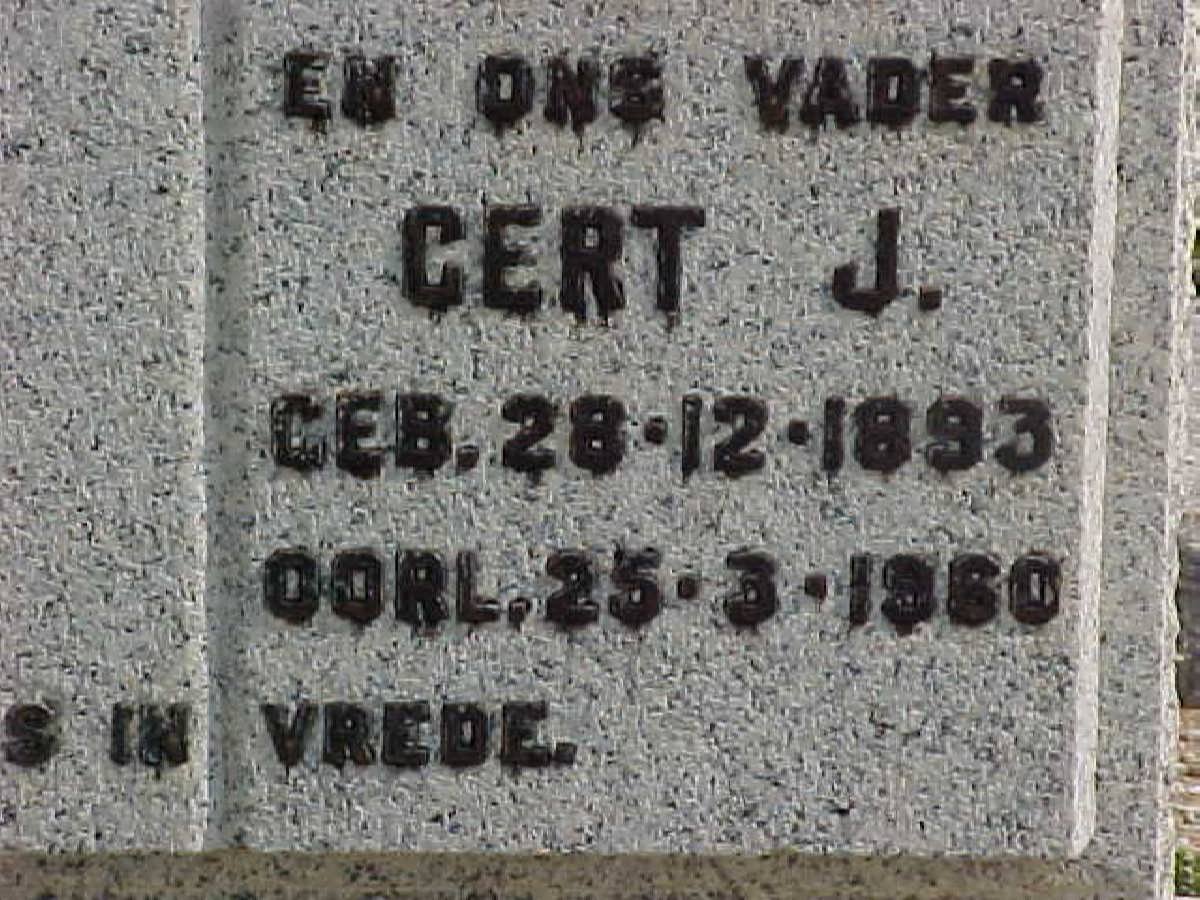 WYK Gert J., van 1893-1960