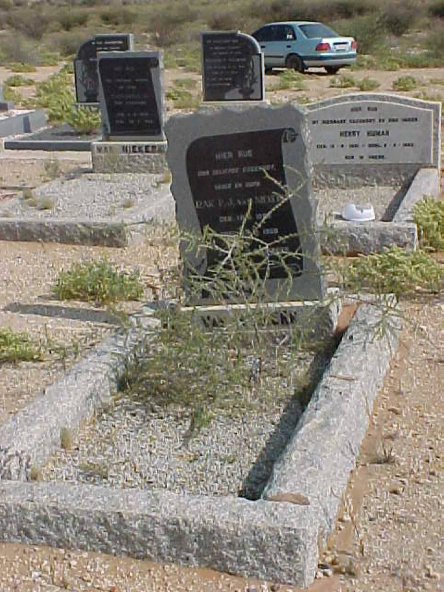 NIEKERK Izak P.J., van 1886-1959