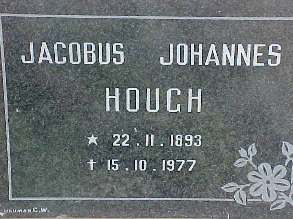 HOUGH Jacobus Johannes 1893-1977