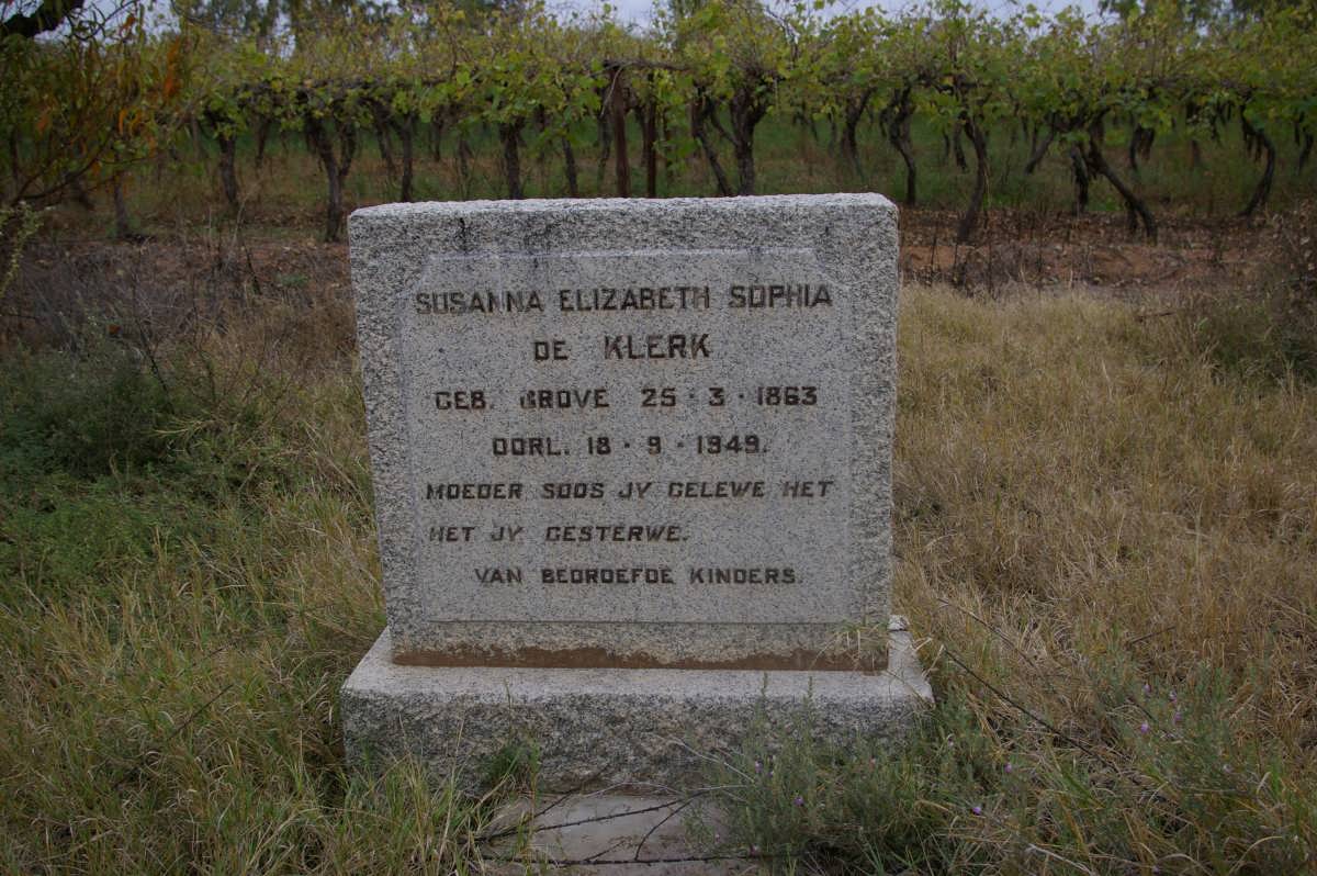 KLERK Susanna Elizabeth Sophia, de 1863-1949