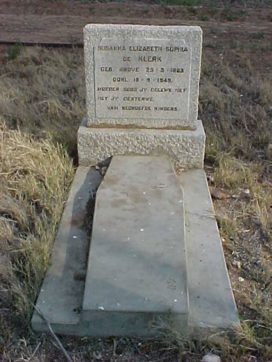 KLERK Susanna Elizabeth Sophia, de 1863-1949