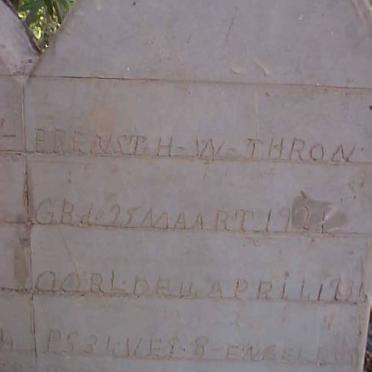 THRON Erenst H.W. 1921-1936