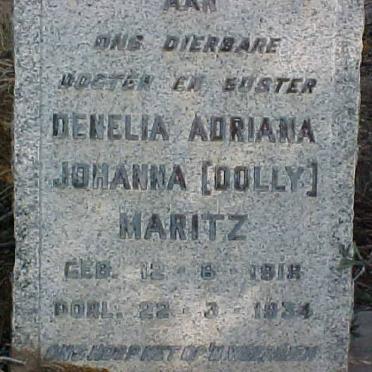 MARITZ Denelia Adriana Johanna 1918-1934