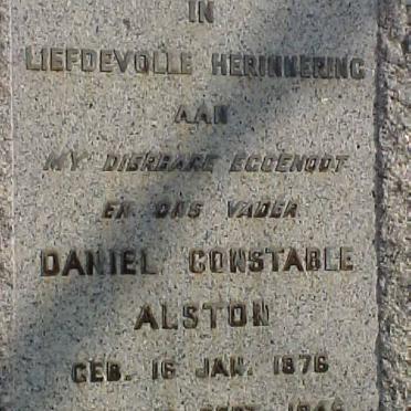 ALSTON Daniel Constable 1876-1945 