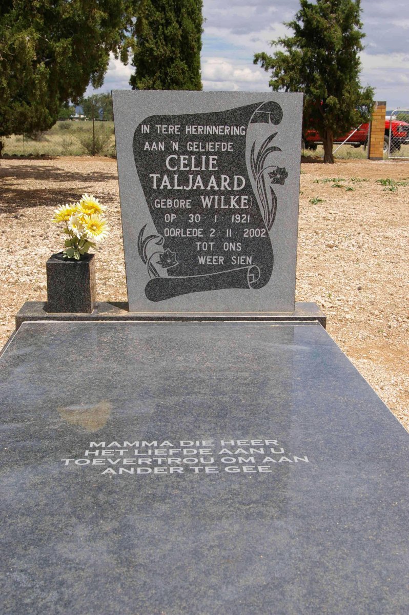 TALJAARD Celie nee WILKE 1921-2002