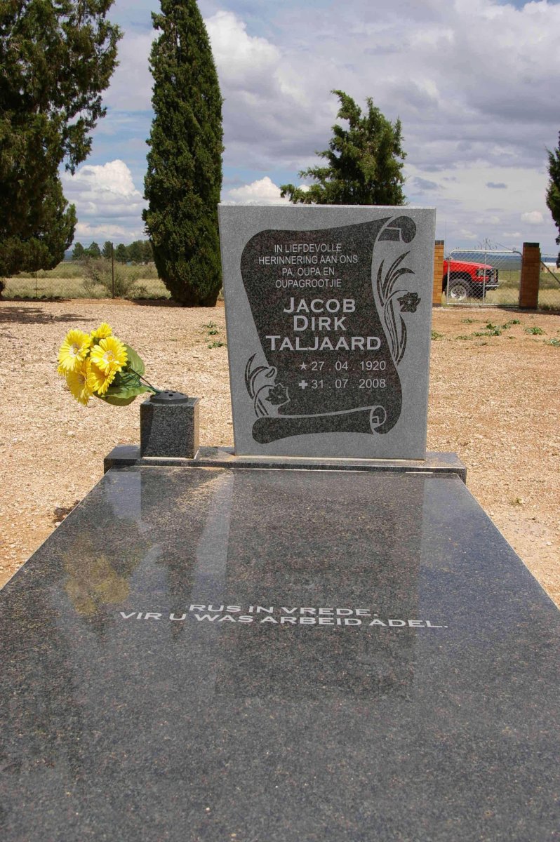 TALJAARD Jacob Dirk 1920-2008