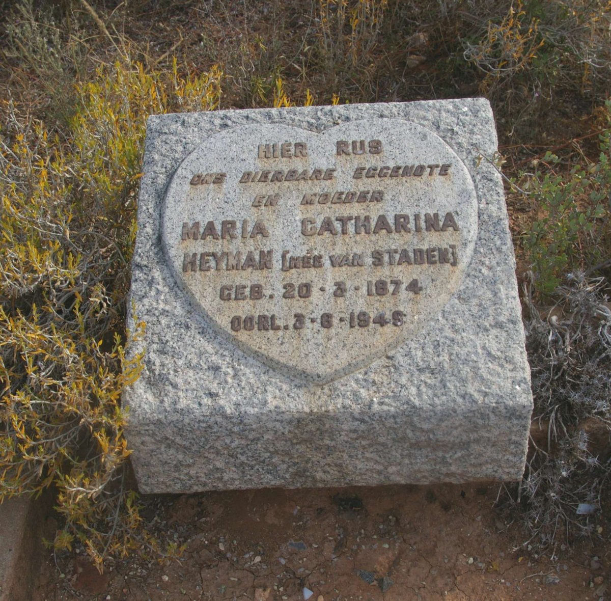 HEYMAN Maria Catharina nee VAN STADEN 1874-1949