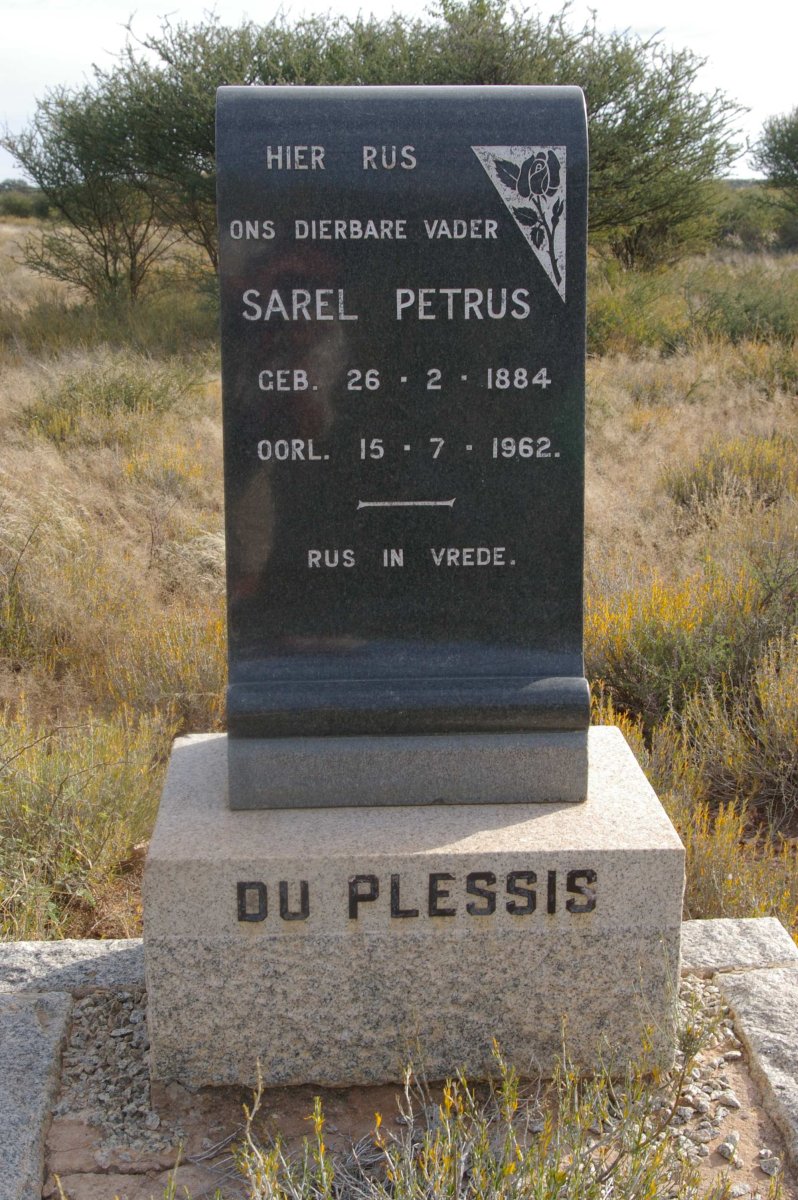 PLESSIS Sarel Petrus, du 1884-1962