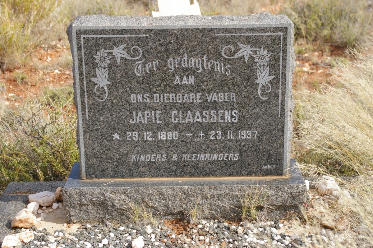 CLAASSENS Japie 1880-1937
