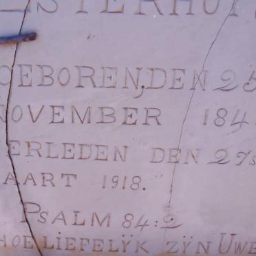 ESTERHUYSE Johan Hendrik 1846-1918