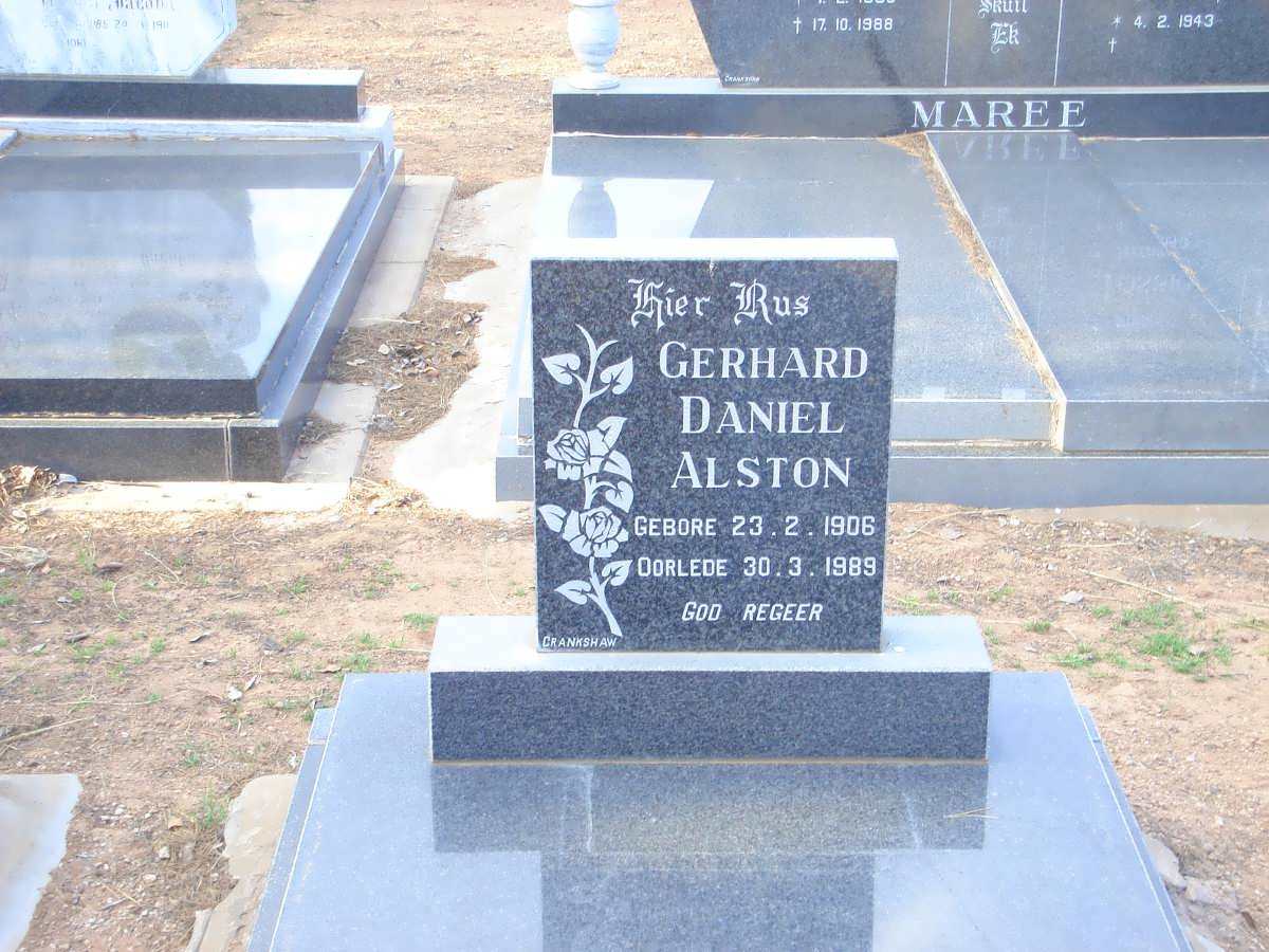 ALSTON Gerhard Daniel 1906-1989