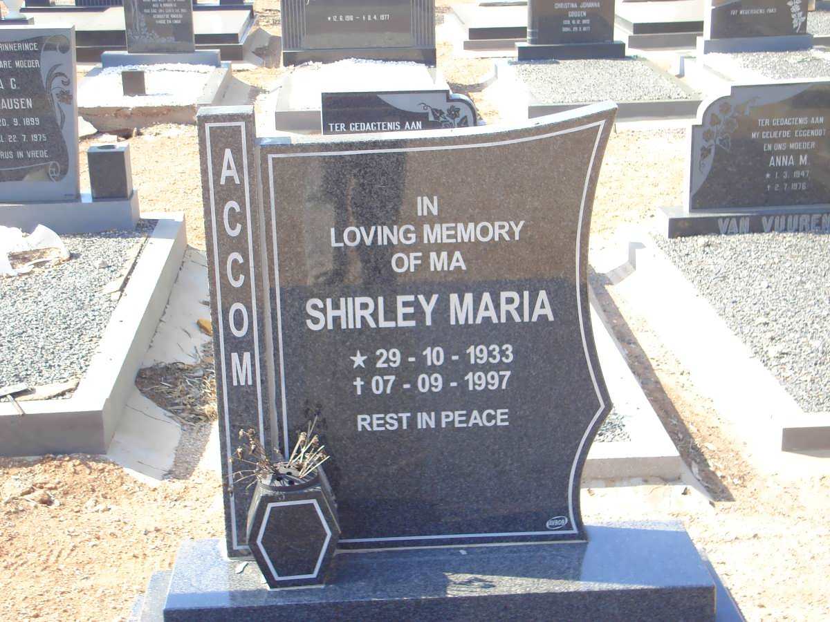 ACCOM Shirley Maria 1933-1997