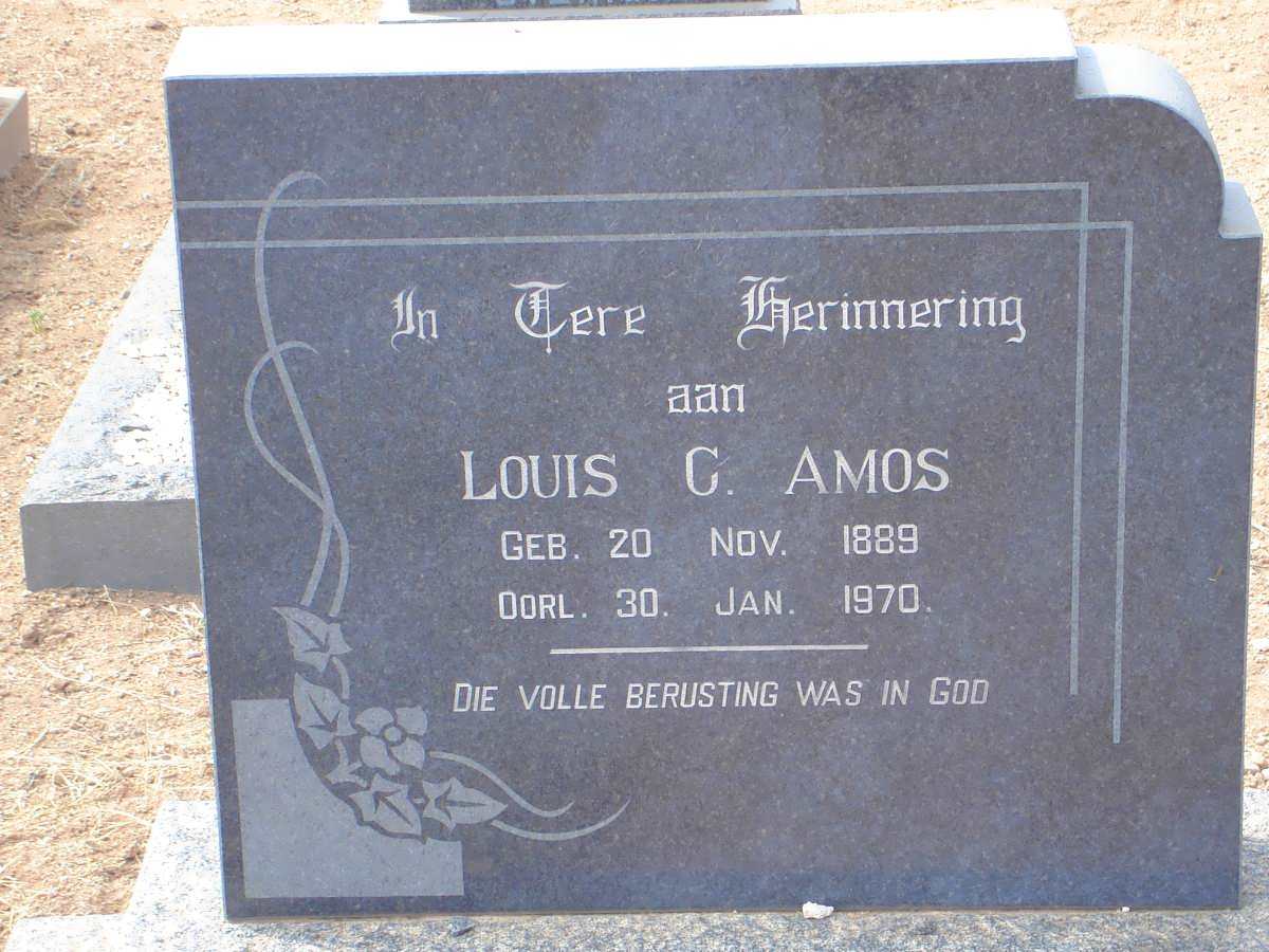 AMOS Louis G. 1889-1970
