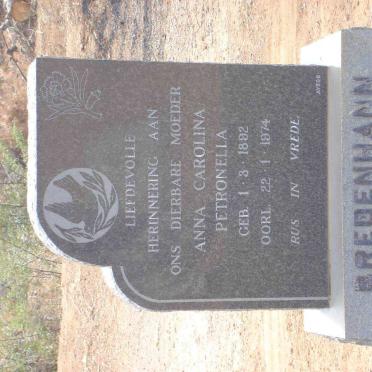 BREDENHANN Anna Carolina Petronella 1892-1974