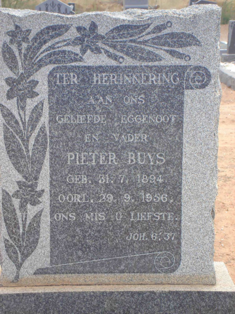 BUYS Pieter 1894-1956
