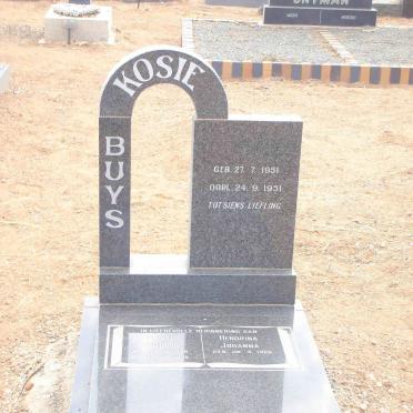 BUYS Kosie 1951-1951